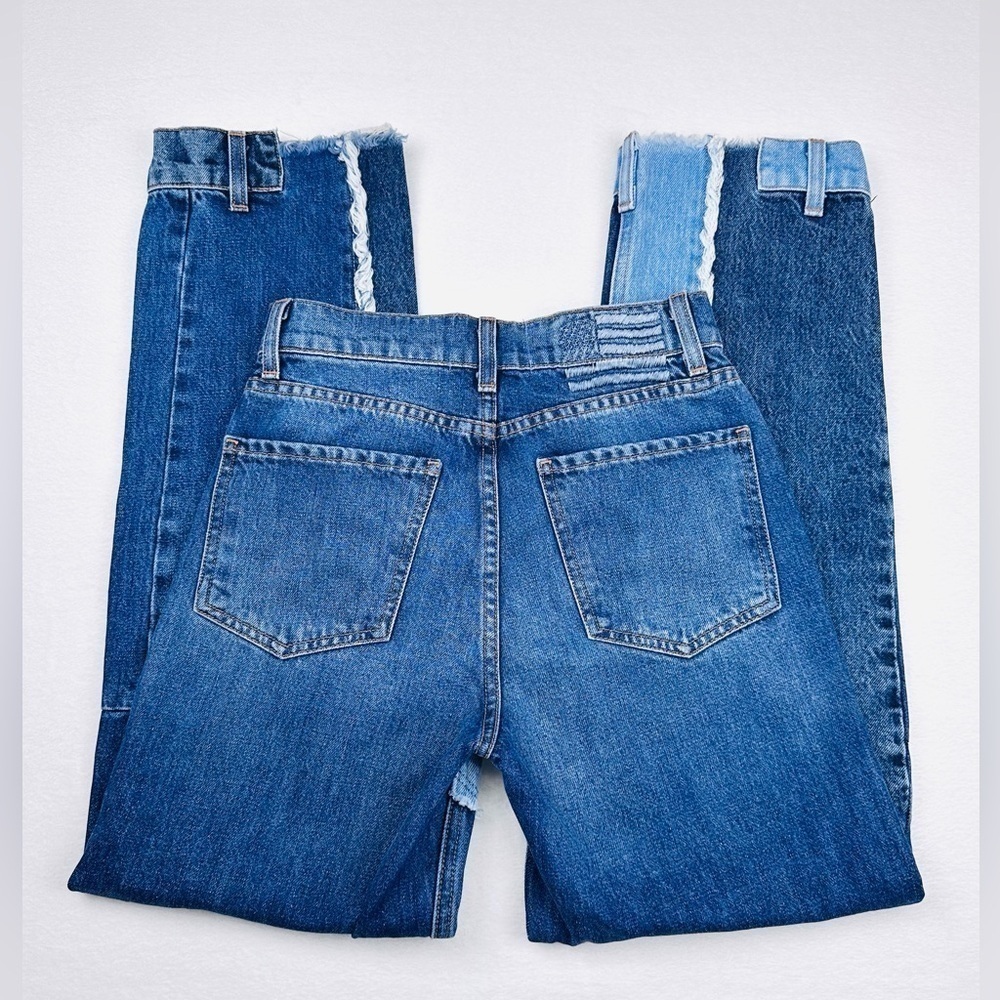 Revice Women’s Matchmaker Love at First Sight 24 Waist Patchwork Fringe Jeans - Picture 4 of 13